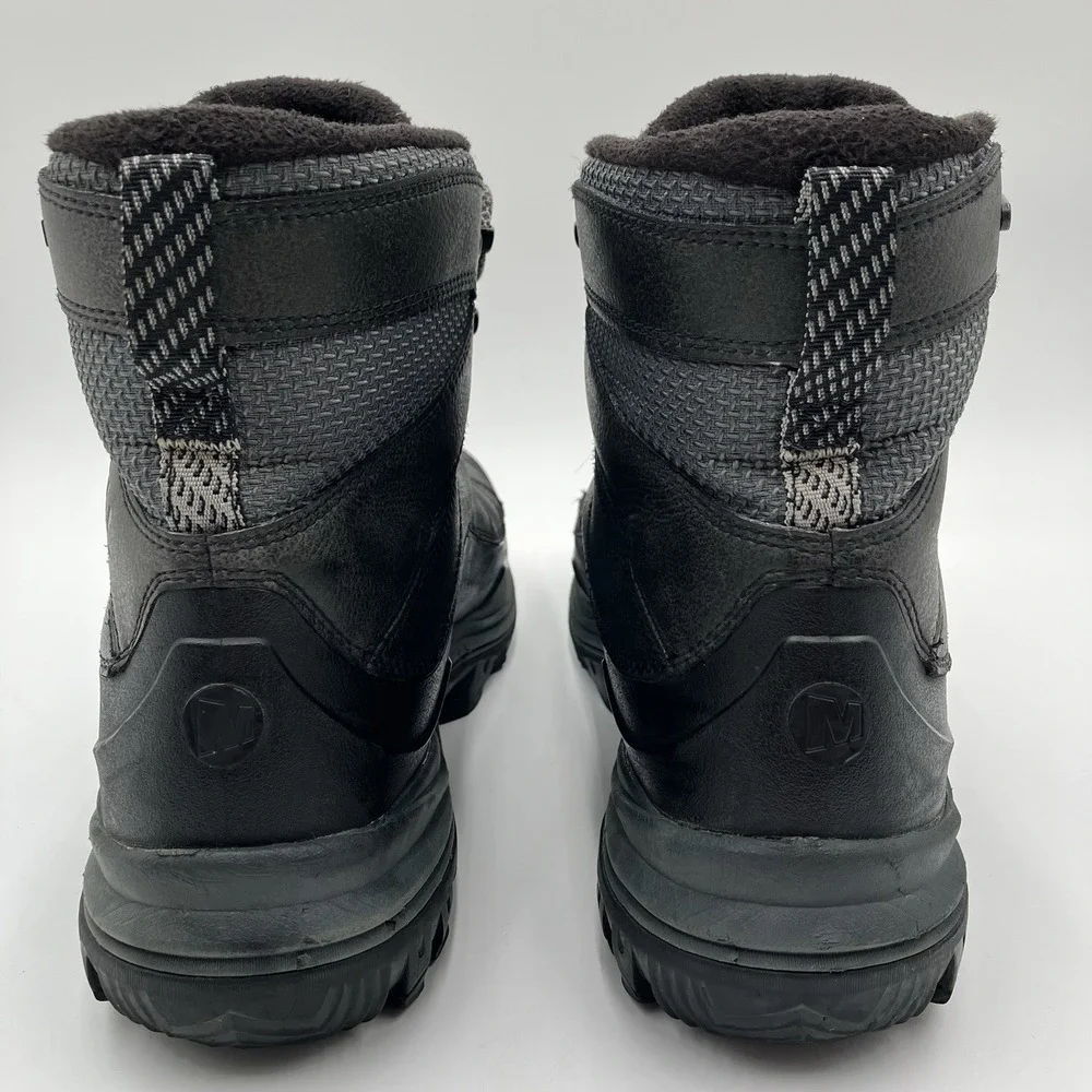 Merrell Thermo Chill Mid Black Waterproof Boots Insulated Hiking Men's Size 10.5